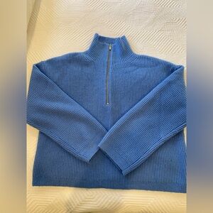 H&M cowl half zip size M